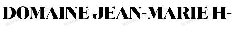 DOMAINE JEAN-MARIE H字体转换